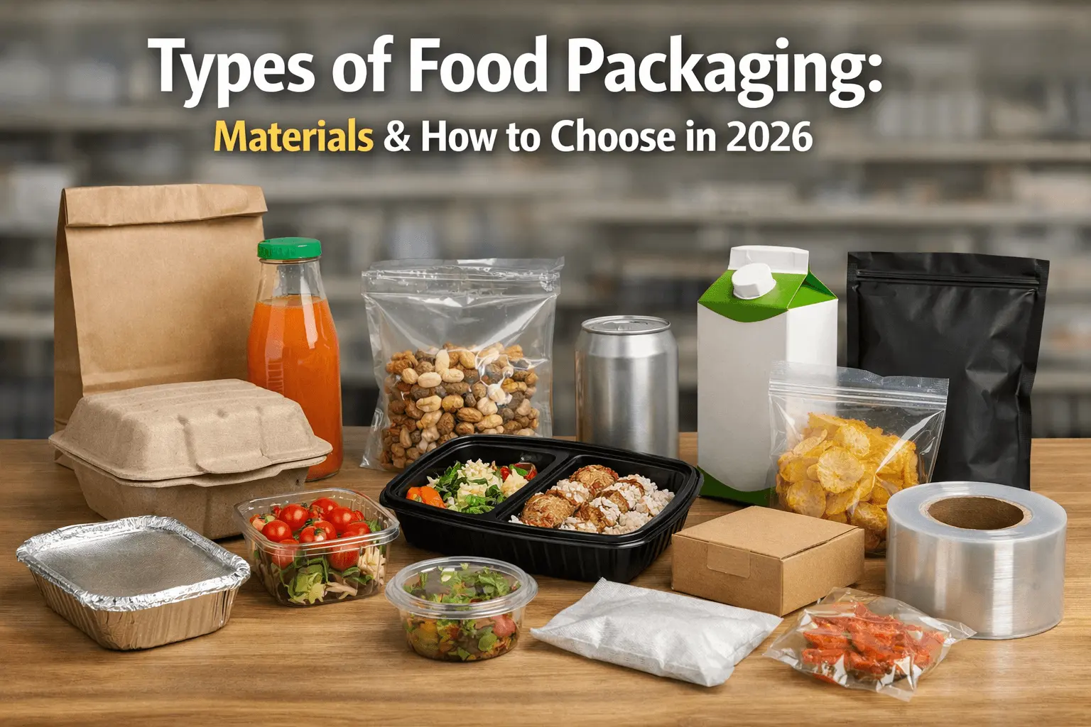 Types of Food Packaging: Materials & How to Choose in 2026